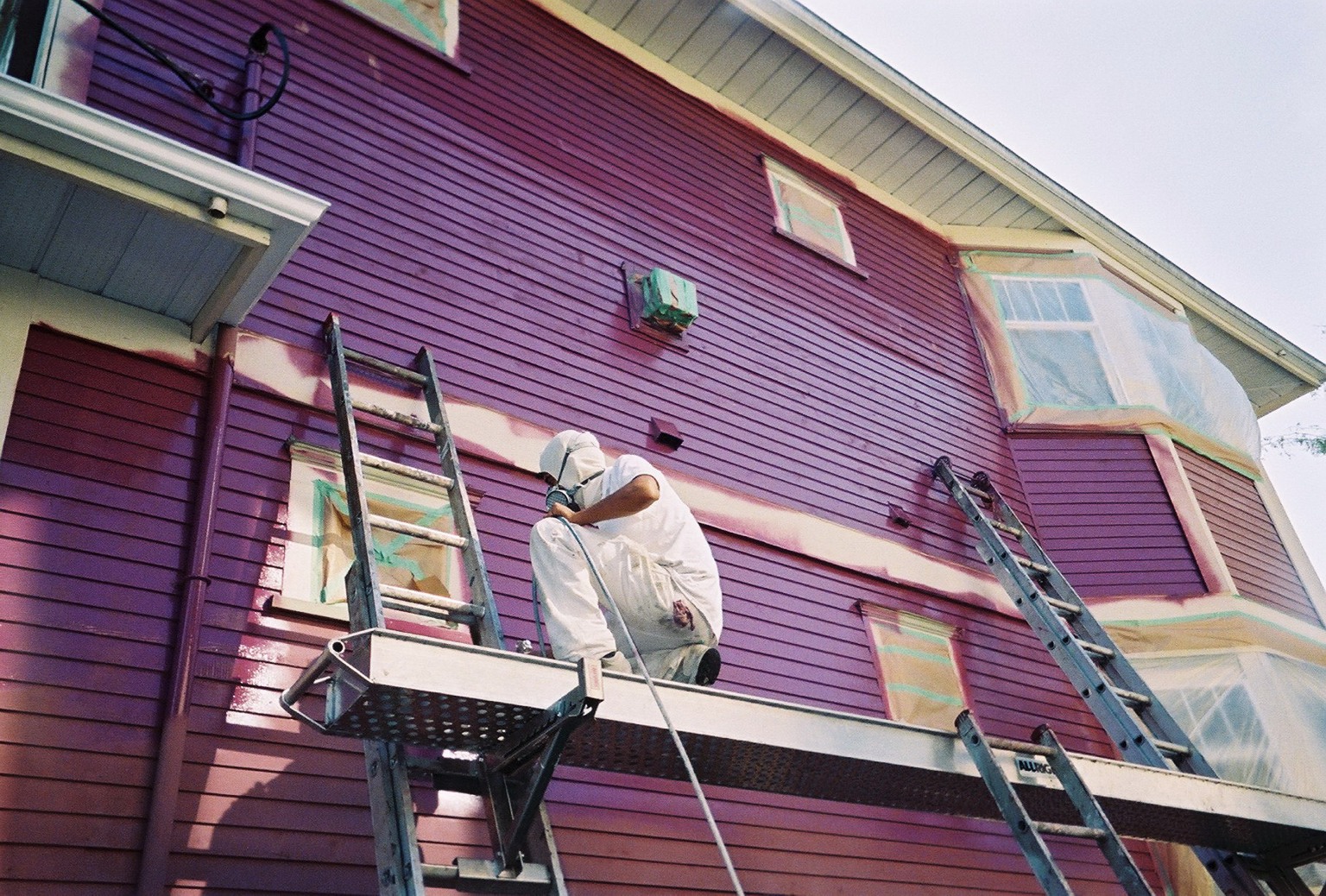 purple paint job house vancouver