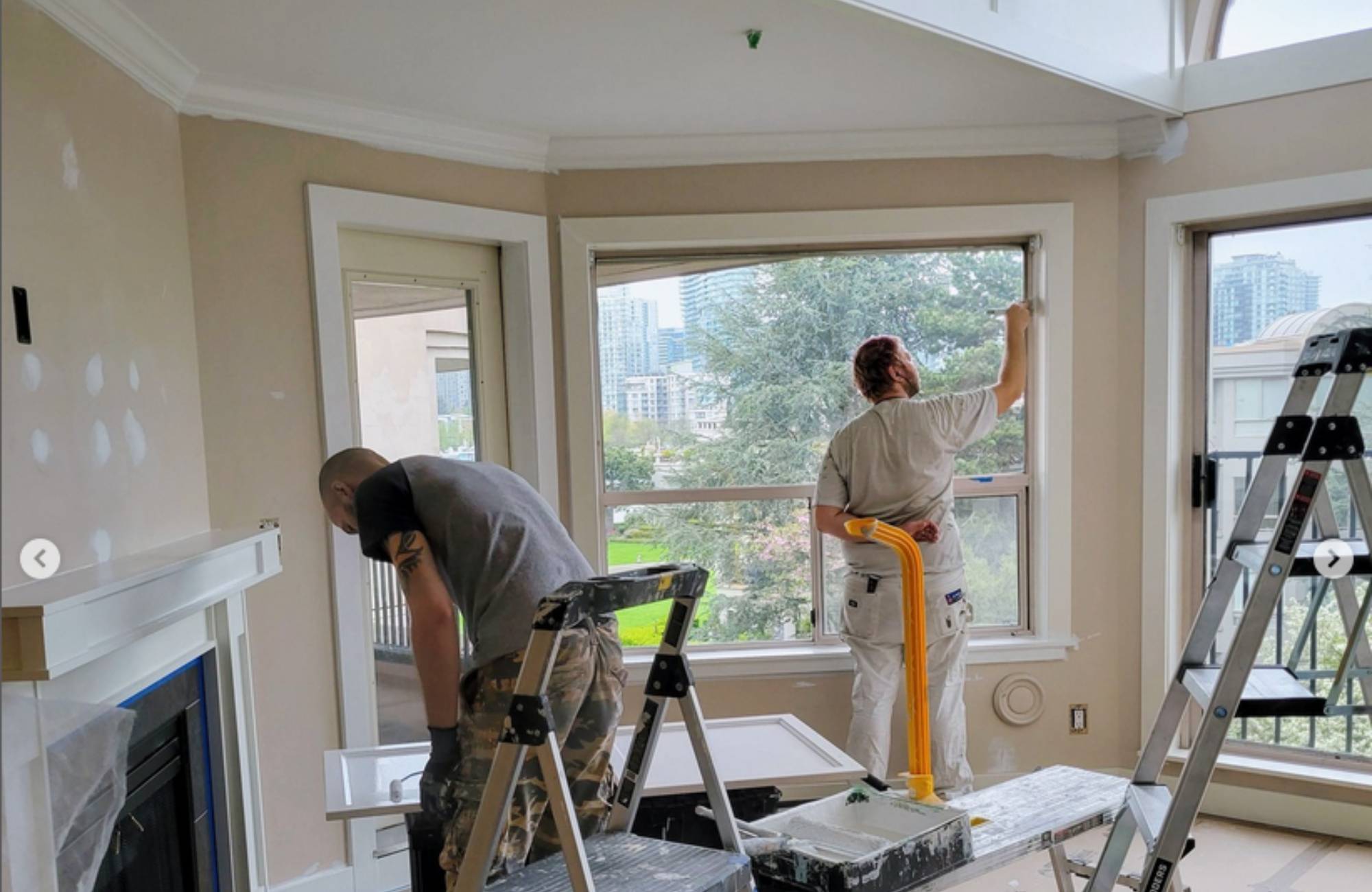 painting interior of Vancouver home